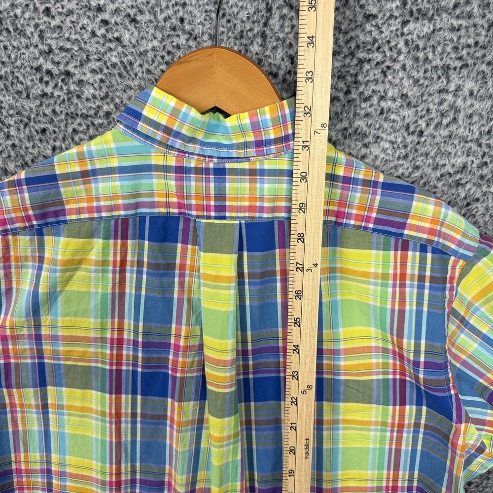 Polo Ralph Lauren Shirt Mens Medium Multicolor Plaid Classic Fit Button Down - Picture 13 of 16